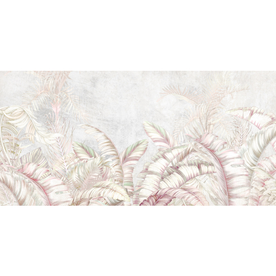 Panoramic Wallpaper - Wall Mural - Tropical Leaves