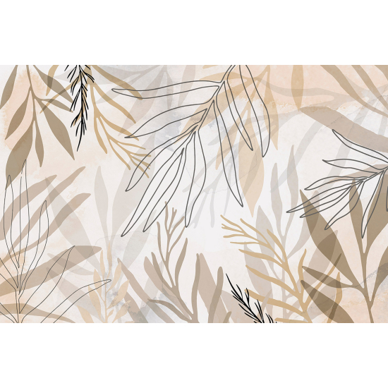 Panoramic Wallpaper - Wall Mural - Tropical Leaves