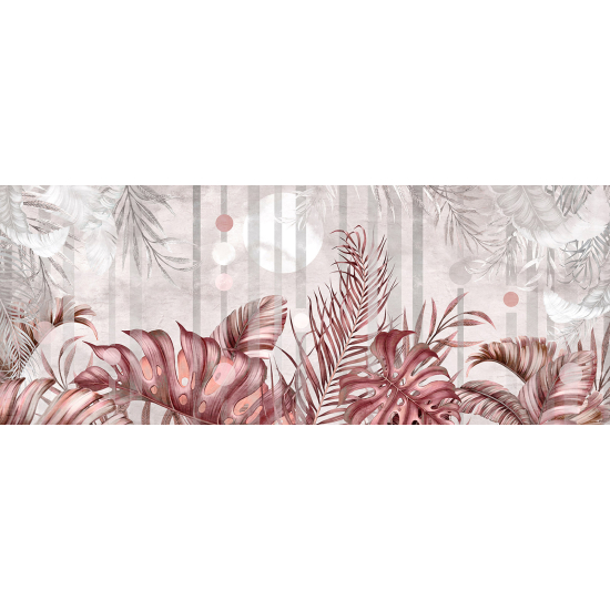 Panoramic Wallpaper - Wall Mural - Tropical Leaves