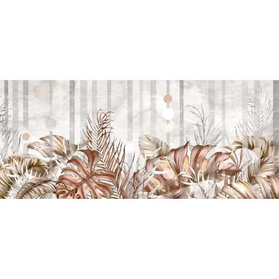 Panoramic Wallpaper - Wall Mural - Tropical Leaves