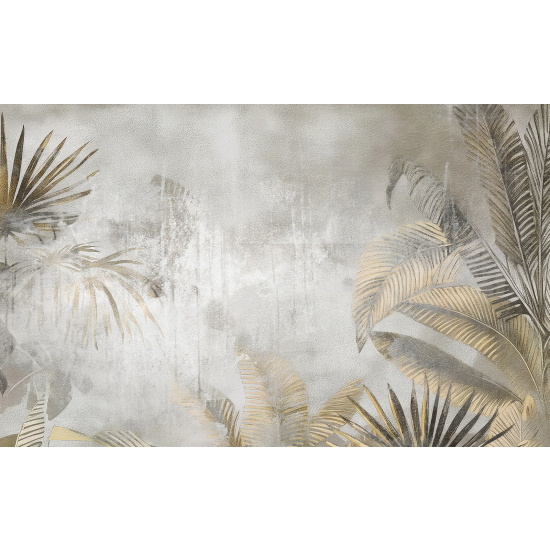 Panoramic Wallpaper - Wall Mural - Tropical leaves