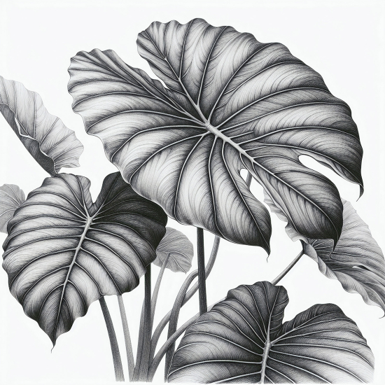 Panoramic Wallpaper - Wall Mural - Tropical leaves