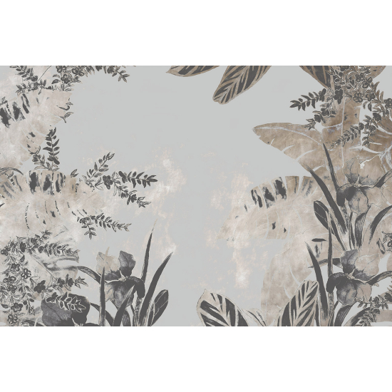 Panoramic Wallpaper - Wall Mural - Tropical leaves