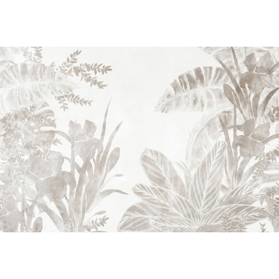 Panoramic Wallpaper - Wall Mural - Tropical leaves