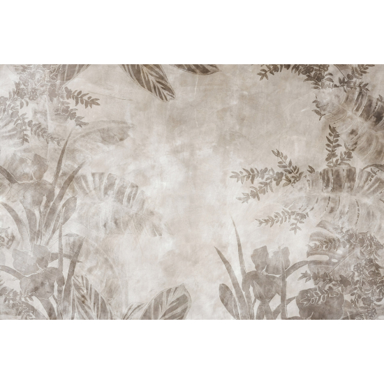 Panoramic Wallpaper - Wall Mural - Tropical leaves