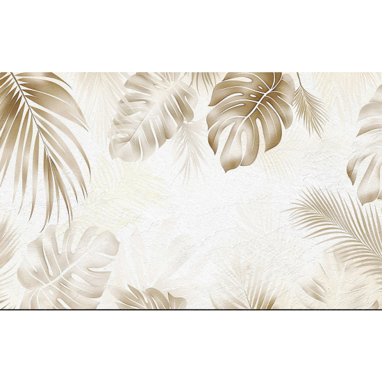 Panoramic Wallpaper - Wall Mural - Tropical leaves