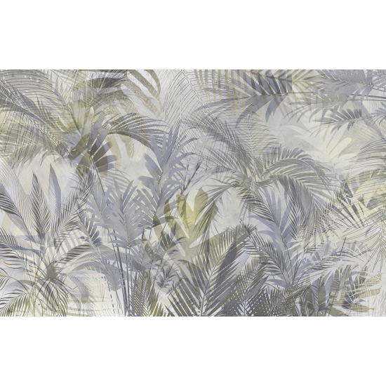 Panoramic Wallpaper - Wall Mural - Tropical leaves