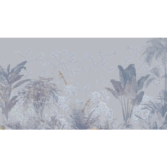 Panoramic Wallpaper - Wall Mural - Tropical leaves