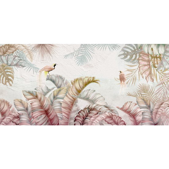 Panoramic Wallpaper - Wall Mural - Tropical Pattern