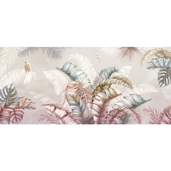 Panoramic Wallpaper - Wall Mural - Tropical Pattern