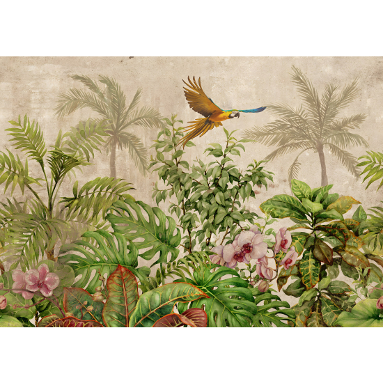 Panoramic Wallpaper - Wall Mural - Tropical Pattern