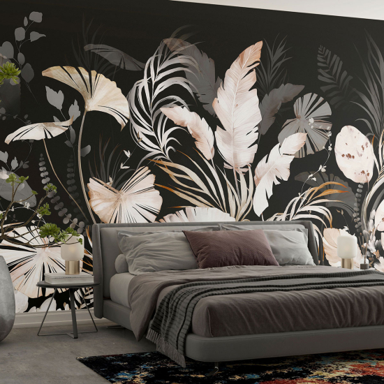 Panoramic Wallpaper - Wall Mural - Tropical plants