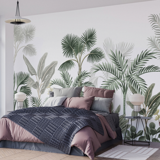 Panoramic Wallpaper - Wall Mural - Tropical plants