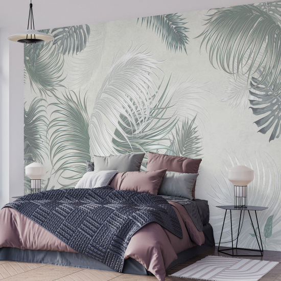 Panoramic Wallpaper - Wall Mural - Tropical plants