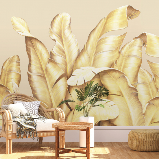 Panoramic Wallpaper - Wall Mural - Tropical plants