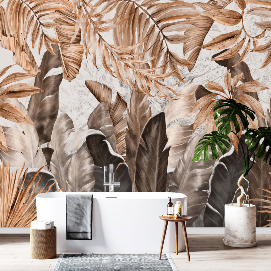 Panoramic Wallpaper - Wall Mural - Tropical plants