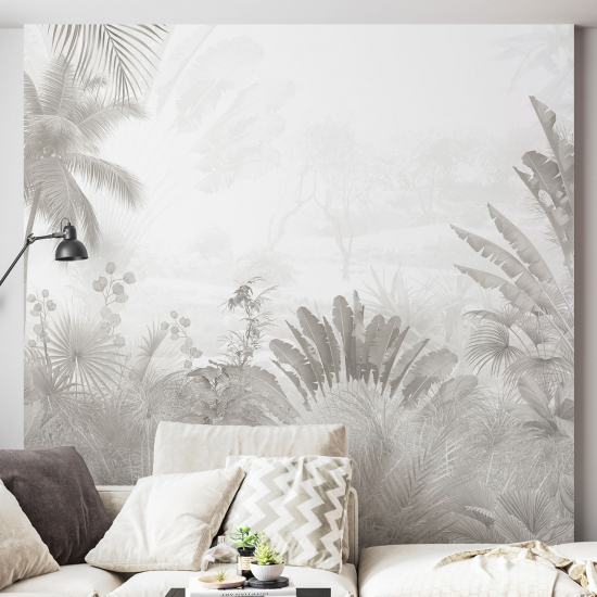 Panoramic Wallpaper - Wall Mural - Tropical plants