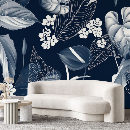 Panoramic Wallpaper - Wall Mural - Tropical plants