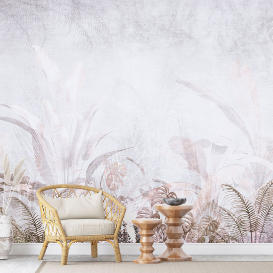 Panoramic Wallpaper - Wall Mural - Tropical plants