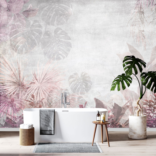 Panoramic Wallpaper - Wall Mural - Tropical plants