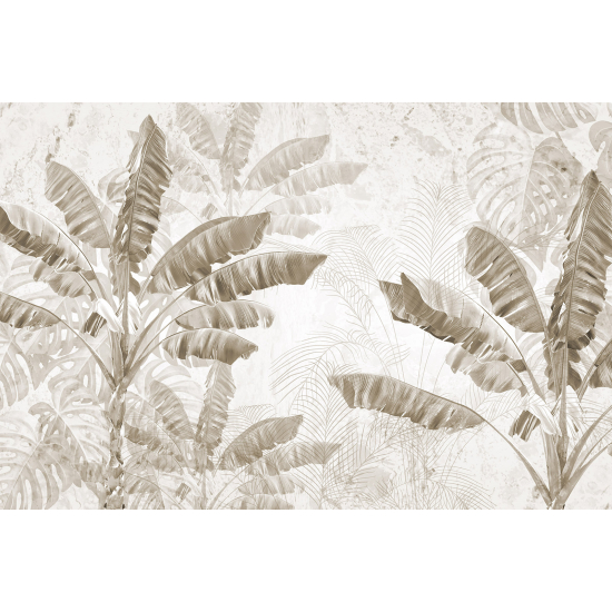 Panoramic Wallpaper - Wall Mural - Tropical plants