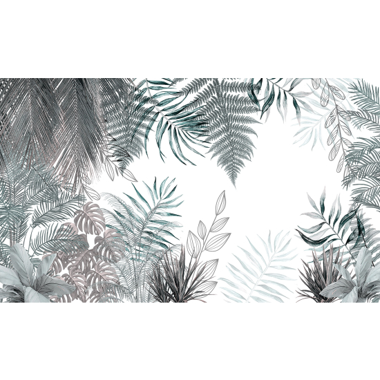 Panoramic Wallpaper - Wall Mural - Tropical Plants