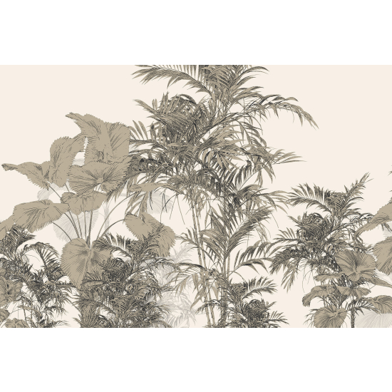 Panoramic Wallpaper - Wall Mural - Tropical Plants