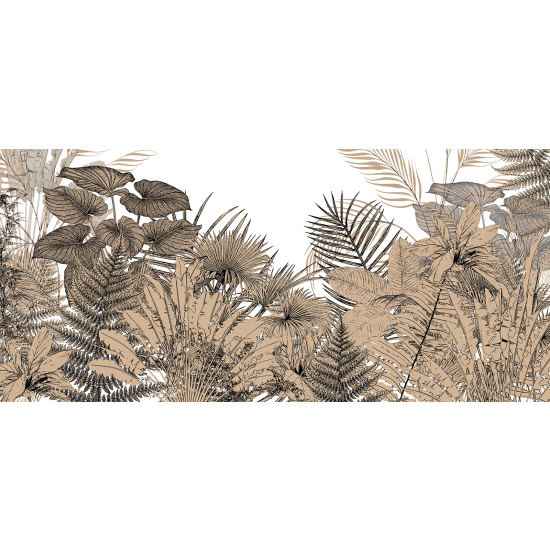 Panoramic Wallpaper - Wall Mural - Tropical Plants