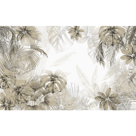 Panoramic Wallpaper - Wall Mural - Tropical Plants