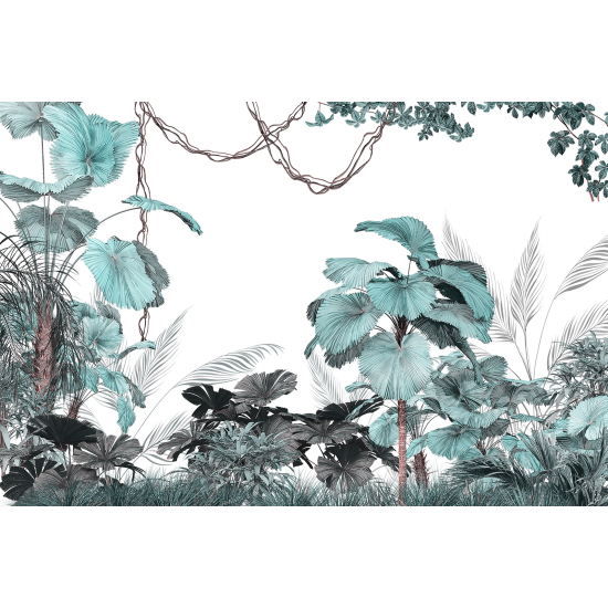 Panoramic Wallpaper - Wall Mural - Tropical Plants