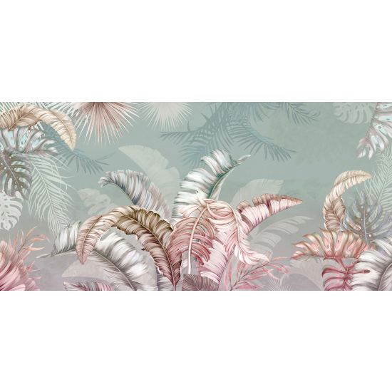 Panoramic Wallpaper - Wall Mural - Tropical Plants