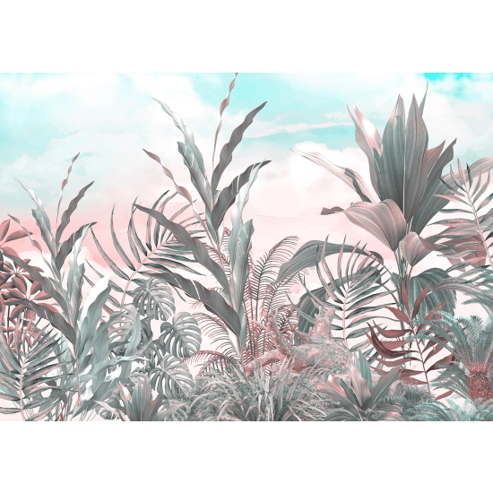 Panoramic Wallpaper - Wall Mural - Tropical Plants