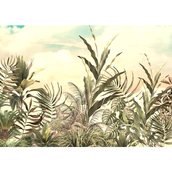 Panoramic Wallpaper - Wall Mural - Tropical Plants