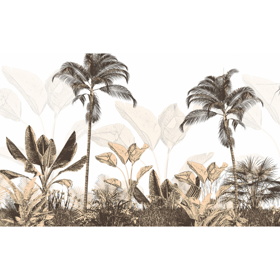 Panoramic Wallpaper - Wall Mural - Tropical Plants