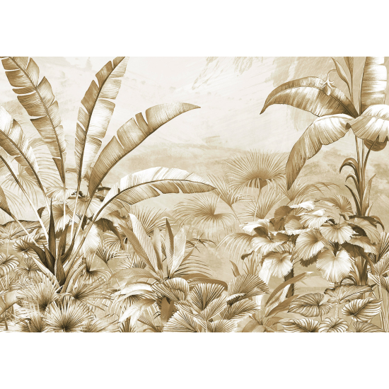 Panoramic Wallpaper - Wall Mural - Tropical Plants