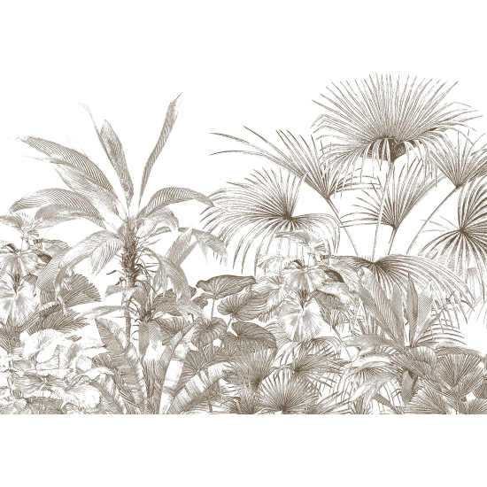 Panoramic Wallpaper - Wall Mural - Tropical Plants