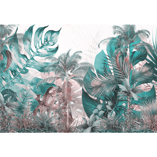 Panoramic Wallpaper - Wall Mural - Tropical Plants