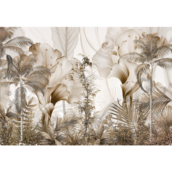 Panoramic Wallpaper - Wall Mural - Tropical Plants