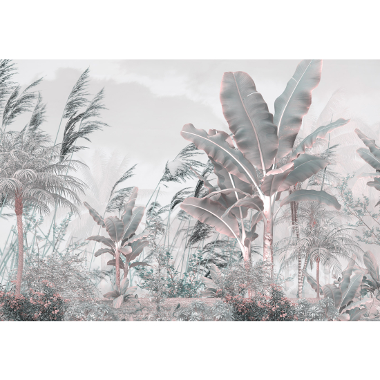 Panoramic Wallpaper - Wall Mural - Tropical Plants