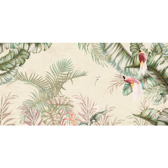 Panoramic Wallpaper - Wall Mural - Tropical Plants