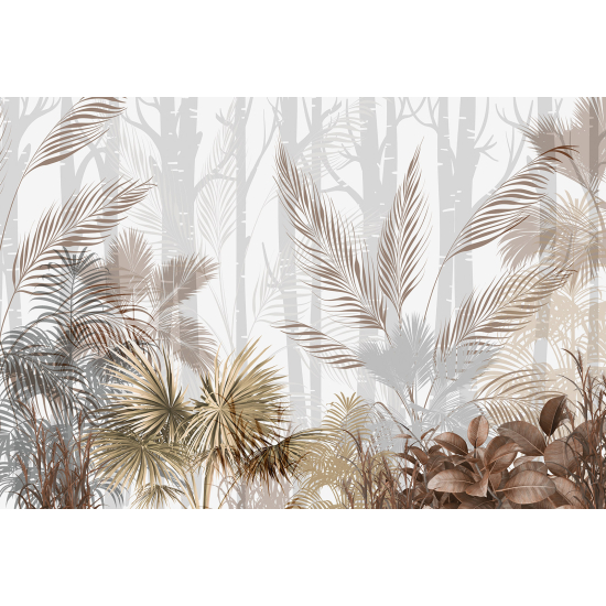 Panoramic Wallpaper - Wall Mural - Tropical Plants