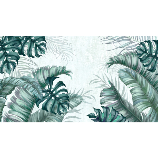 Panoramic Wallpaper - Wall Mural - Tropical plants