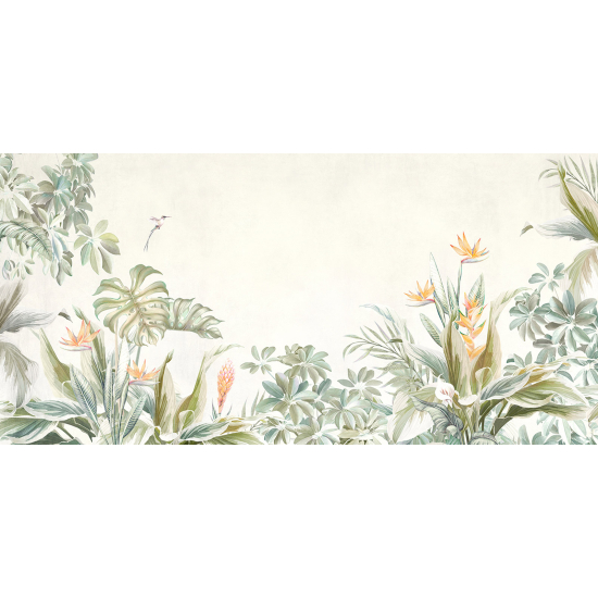 Panoramic Wallpaper - Wall Mural - Tropical Plants