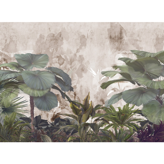 Panoramic Wallpaper - Wall Mural - Tropical Plants