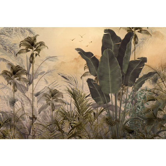 Panoramic Wallpaper - Wall Mural - Tropical Plants