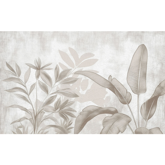 Panoramic Wallpaper - Wall Mural - Tropical plants