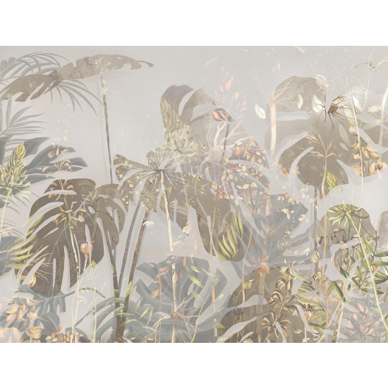 Panoramic Wallpaper - Wall Mural - Tropical plants