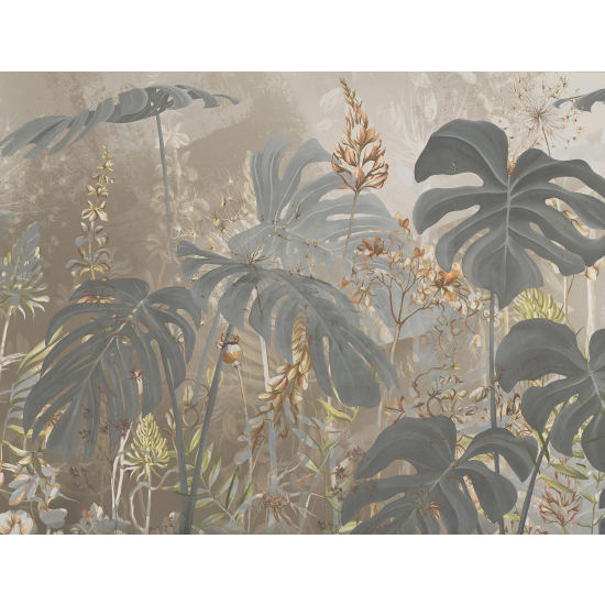 Panoramic Wallpaper - Wall Mural - Tropical plants