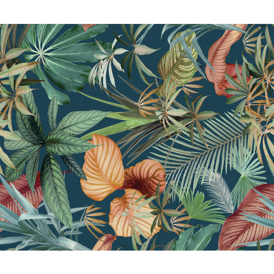 Panoramic Wallpaper - Wall Mural - Tropical plants