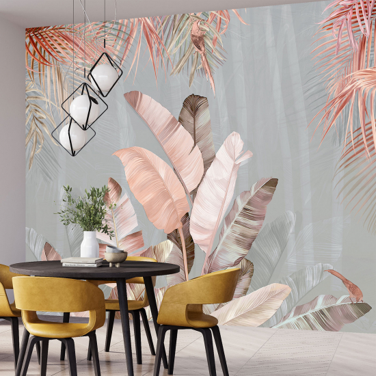 Panoramic Wallpaper - Wall Mural - Tropical Stems